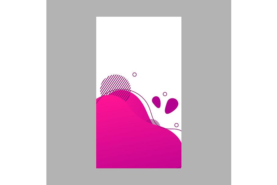 Pink neon dynamic abstract fluid in Social Media Templates - product preview 8