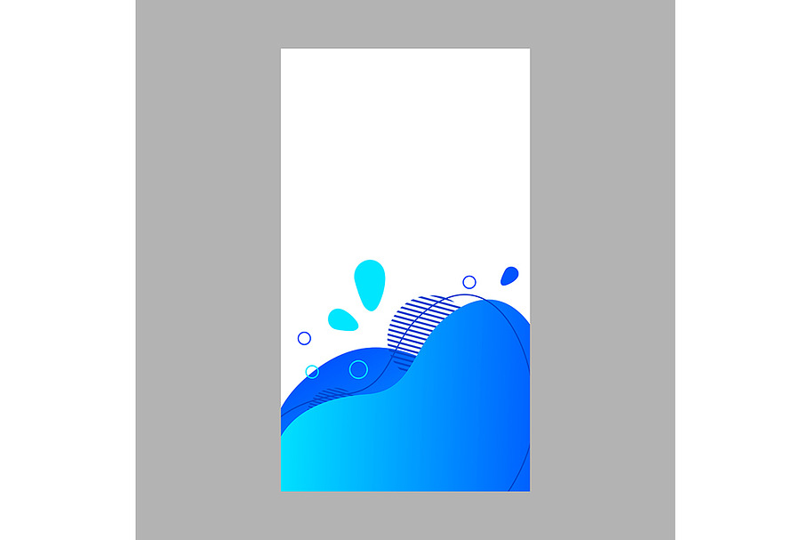 Blue dynamic abstract fluid in Social Media Templates - product preview 8