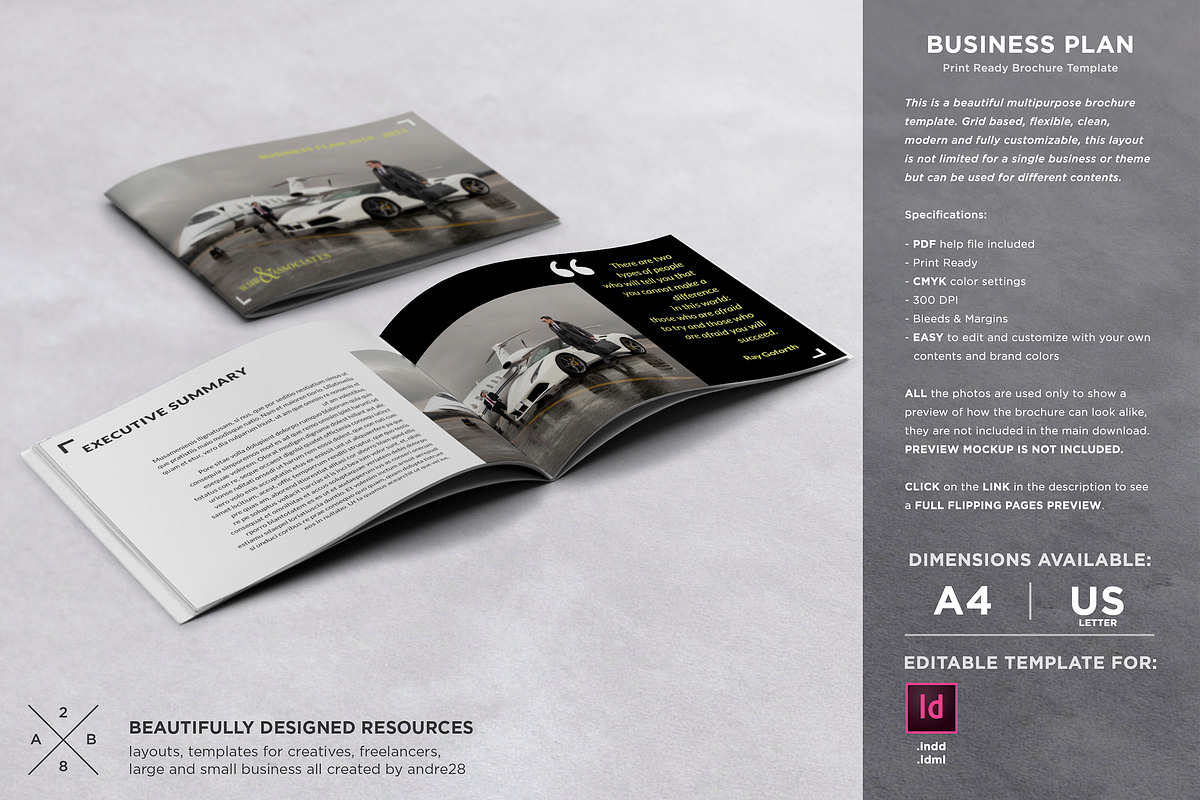 Business Plan Template in Brochure Templates - product preview 8