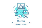 Shooting concept icon