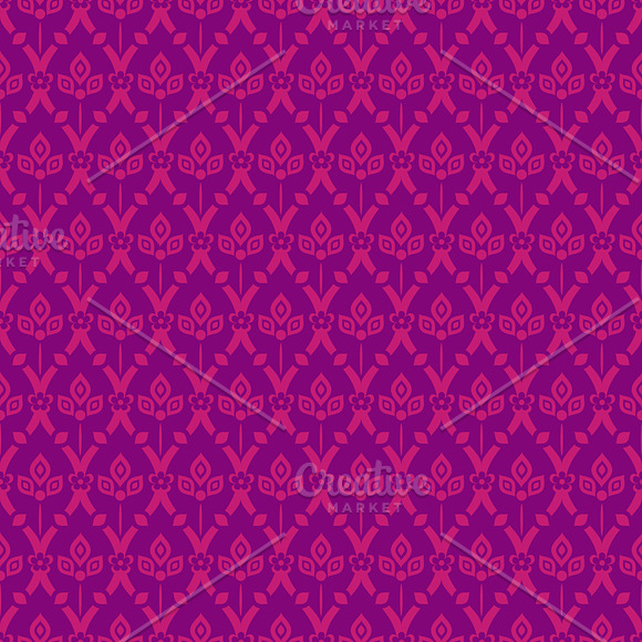 Seamless purple patterns in Patterns - product preview 1