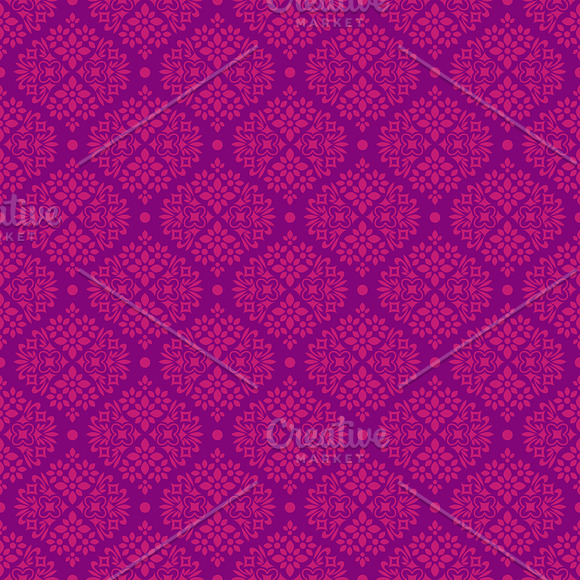 Seamless purple patterns in Patterns - product preview 3