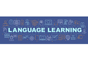 Language learning banner