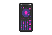 Sound mixer app smartphone interface