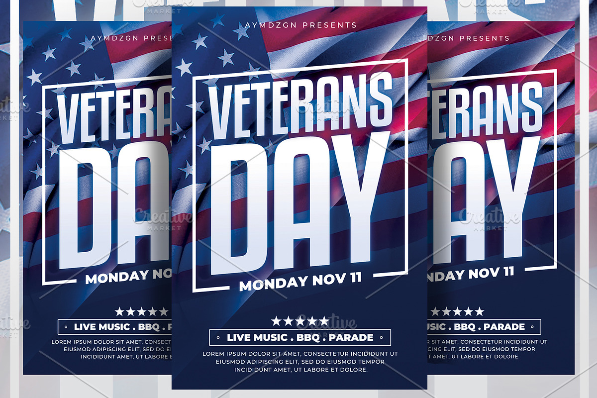 Veterans Day Flyer in Flyer Templates - product preview 8