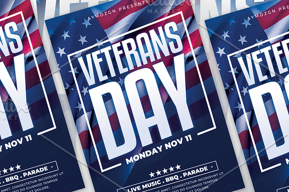 Veterans Day Flyer in Flyer Templates - product preview 1