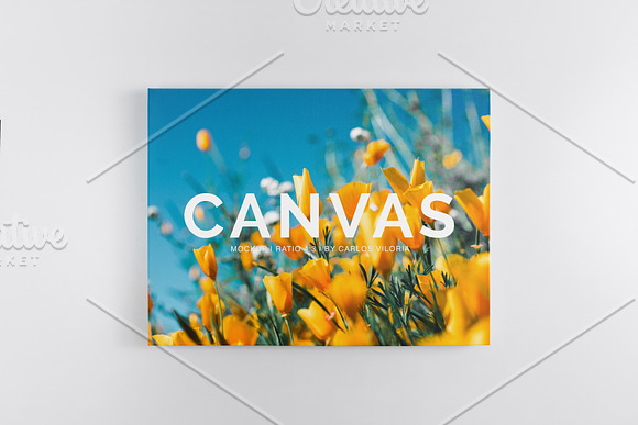 Landscape Canvas Ratio 4x3 Mockup 03 in Print Mockups - product preview 2