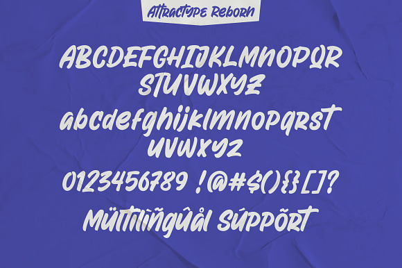 Attractype Reborn - Stylish Font in Display Fonts - product preview 9