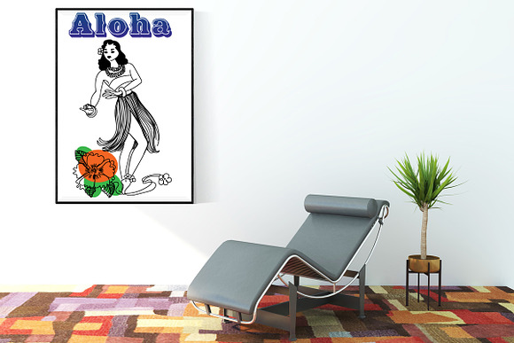 Retro Mid Century Women & Girls in Illustrations - product preview 5