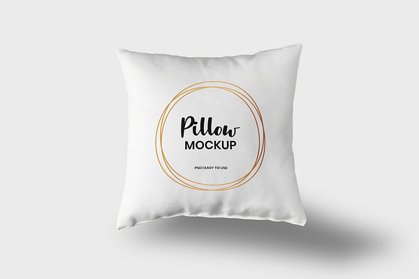 Realistic White Pillow Mockup