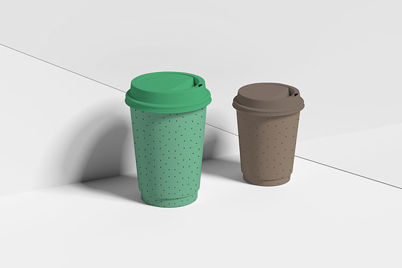 Realistic White Cup Mockups in Product Mockups - product preview 3