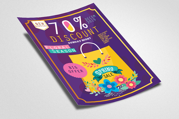 Spring Sale Discount Offer Flyer in Flyer Templates - product preview 1
