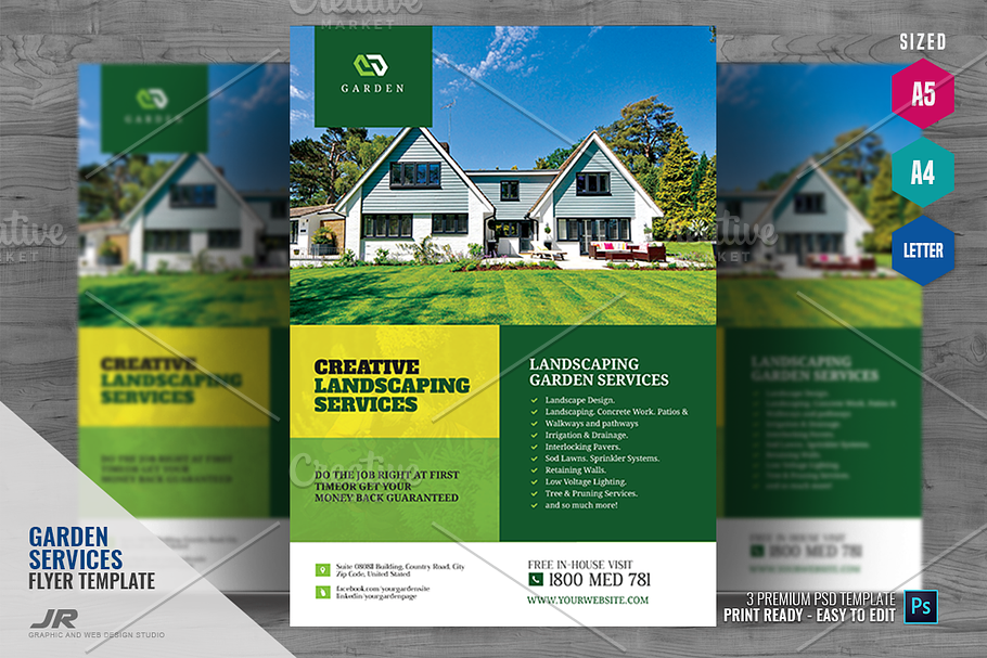 Landscaping and Garden Care Flyer in Flyer Templates - product preview 8