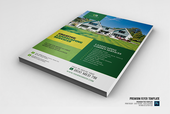 Landscaping and Garden Care Flyer in Flyer Templates - product preview 1