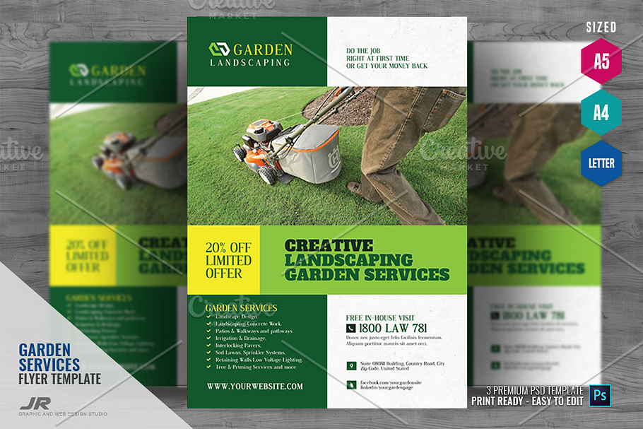 Garden and Lawn Care Flyer in Flyer Templates - product preview 8
