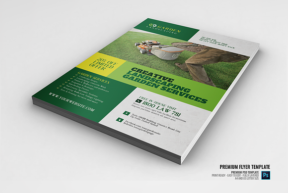 Garden and Lawn Care Flyer in Flyer Templates - product preview 1