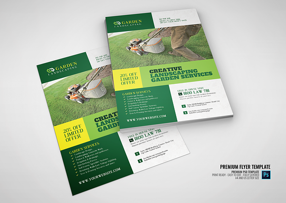 Garden and Lawn Care Flyer in Flyer Templates - product preview 2