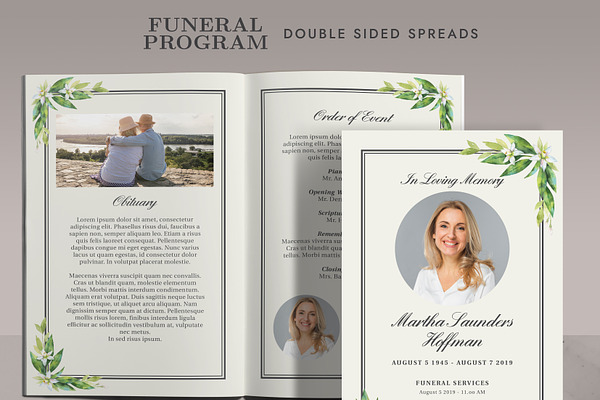Funeral/ Memorial Card Program FP002