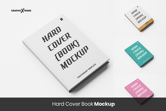 Hardcover Book Mockup in Product Mockups - product preview 3
