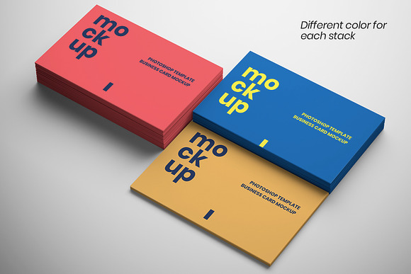 3 in 1 Business Cards Mockup in Product Mockups - product preview 1