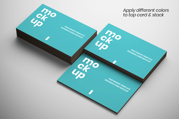 3 in 1 Business Cards Mockup in Product Mockups - product preview 2