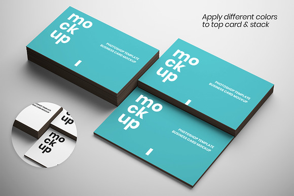 3 in 1 Business Cards Mockup in Product Mockups - product preview 3