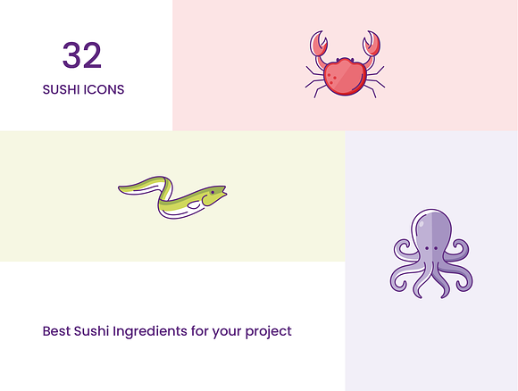 Sushi Icons in Japanese Icons - product preview 3