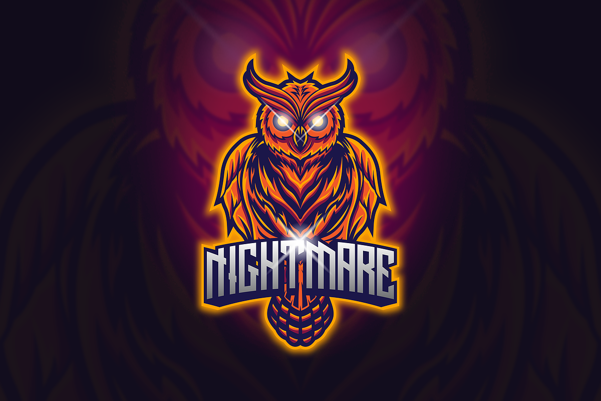 Owl Night - Mascot & Esport Logo in Logo Templates - product preview 8
