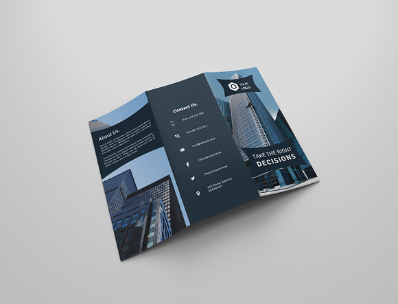 6 Corporate Tri Fold Bochures in Brochure Templates - product preview 6