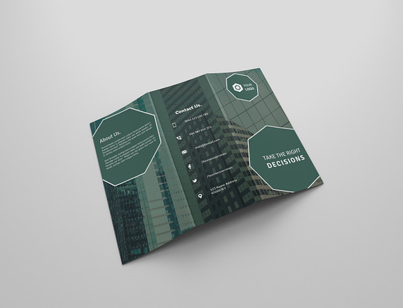 6 Corporate Tri Fold Bochures in Brochure Templates - product preview 10