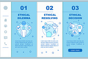 Ethical dilemma resolving web pages
