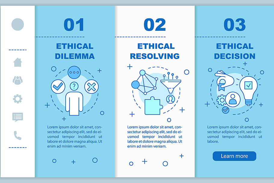 Ethical dilemma resolving web pages in Website Templates - product preview 8
