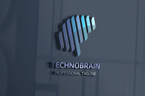 Techno Brain Logo in Logo Templates - product preview 1