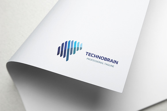 Techno Brain Logo in Logo Templates - product preview 2