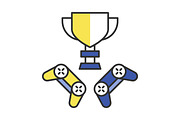 Esports cup color icon