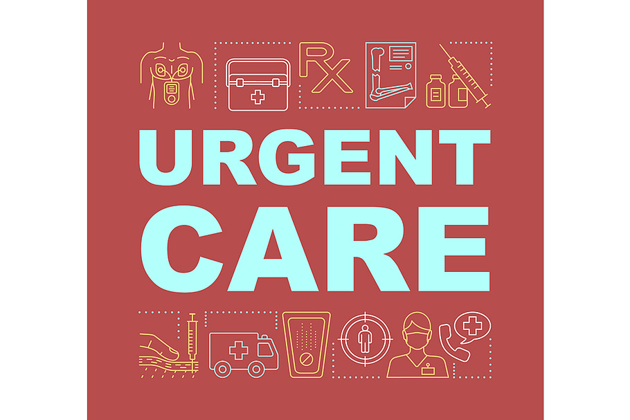 Urgent care word concepts banner