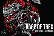 Rage of T-Rex Illustration