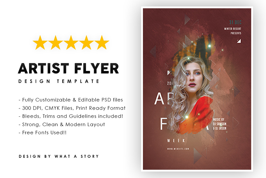 Artist Flyer in Flyer Templates - product preview 8
