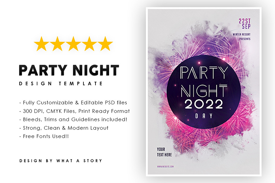 Party night in Flyer Templates - product preview 8