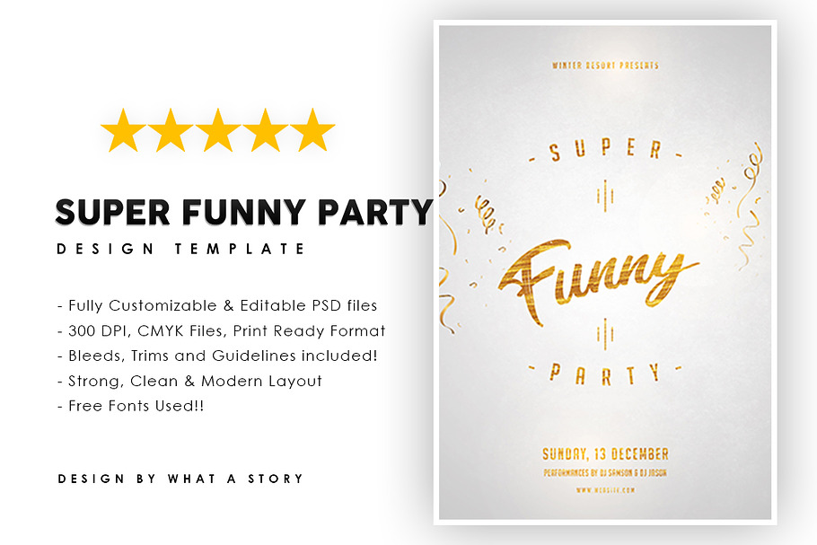 Super funny party in Flyer Templates - product preview 8