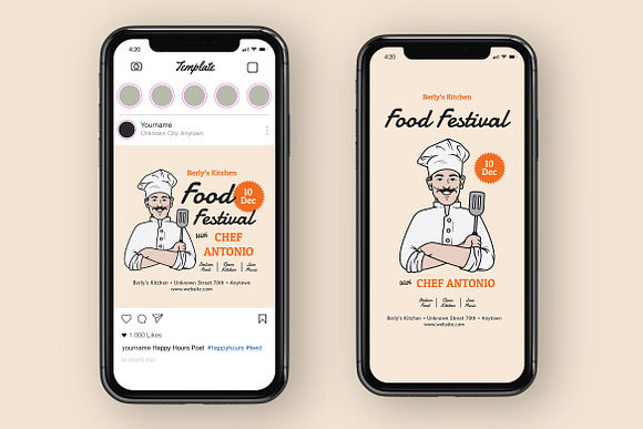 Food Festival Instagram Post in Instagram Templates - product preview 2