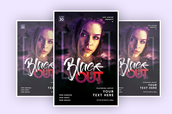 Black out in Flyer Templates - product preview 1