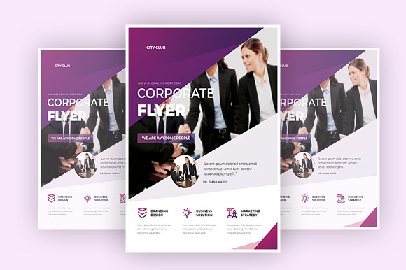Corporate flyer in Flyer Templates - product preview 1