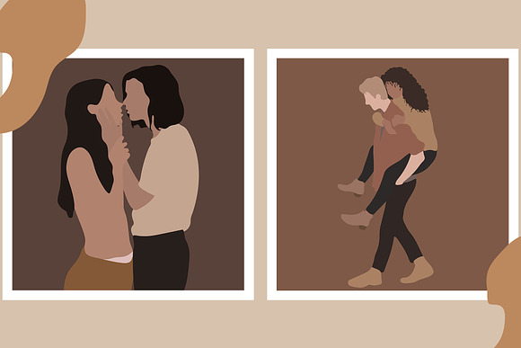 The Lovers Minimalist Graphic Art in Illustrations - product preview 1