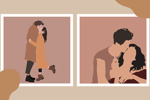 The Lovers Minimalist Graphic Art in Illustrations - product preview 2
