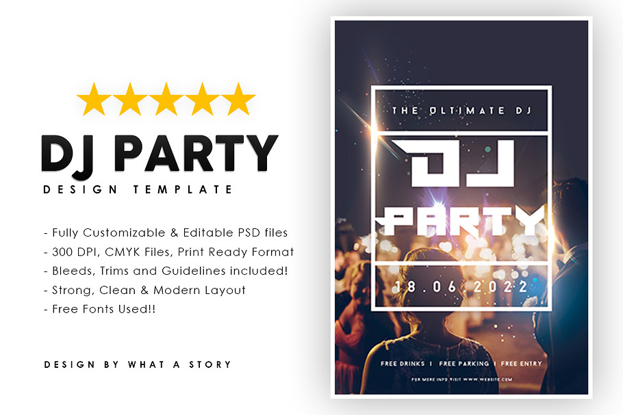 DJ party in Flyer Templates - product preview 8