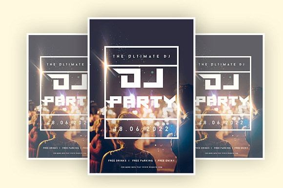 DJ party in Flyer Templates - product preview 1