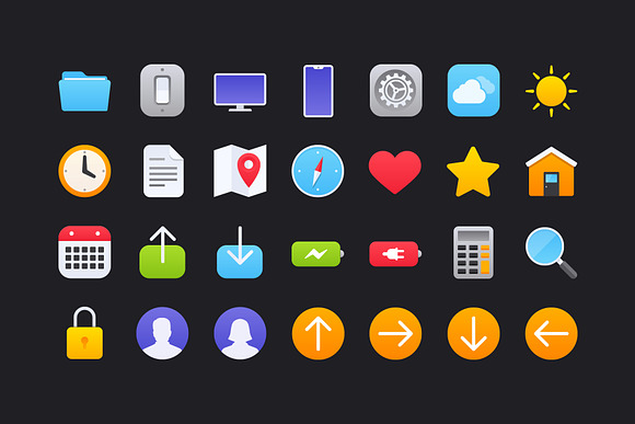 Vibrant Color Vector Icons in Icons - product preview 1