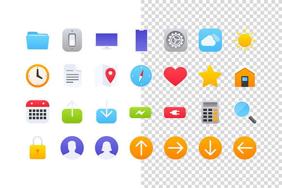Vibrant Color Vector Icons in Icons - product preview 2