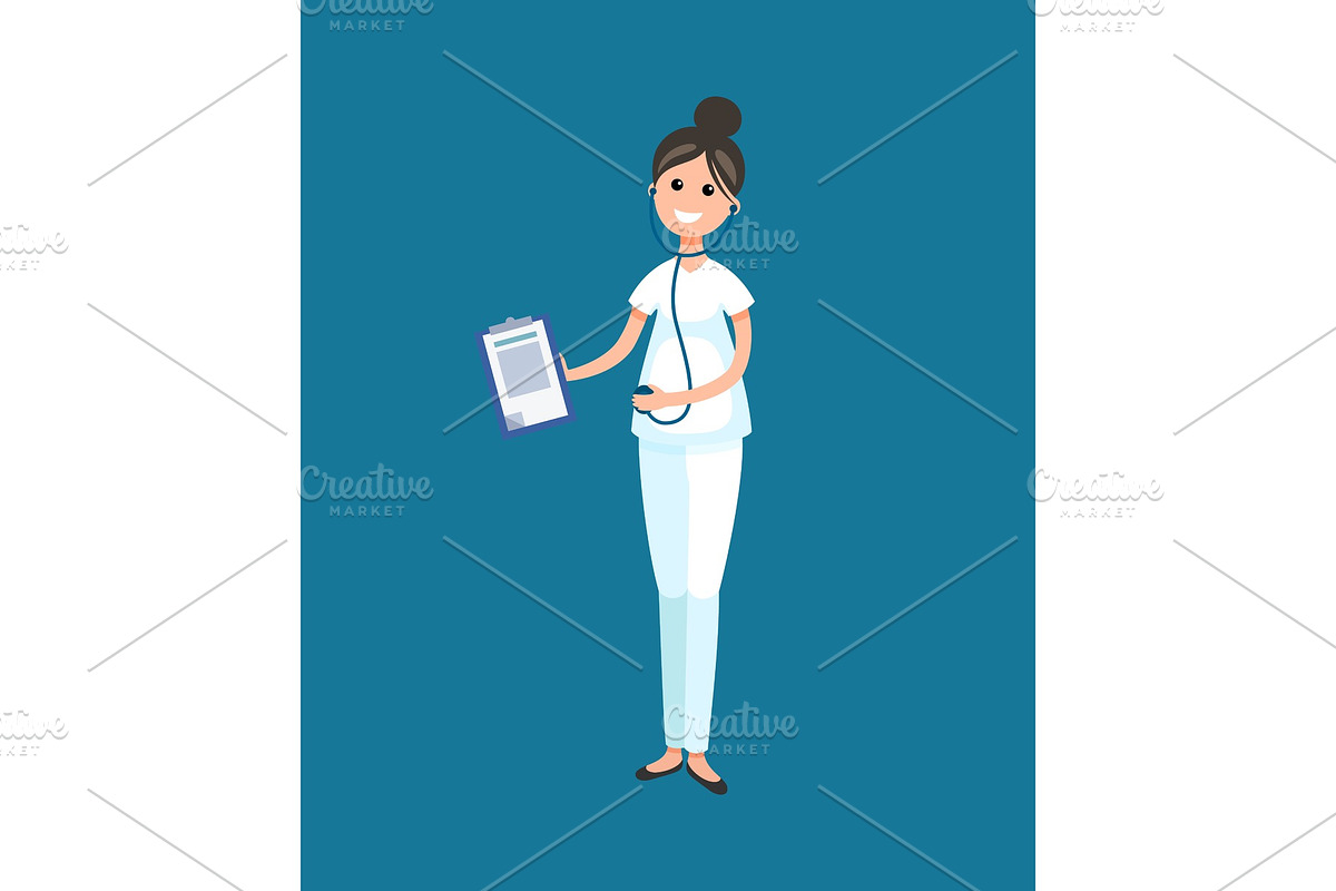 Veterinarian Doctor with Documents in Illustrations - product preview 8